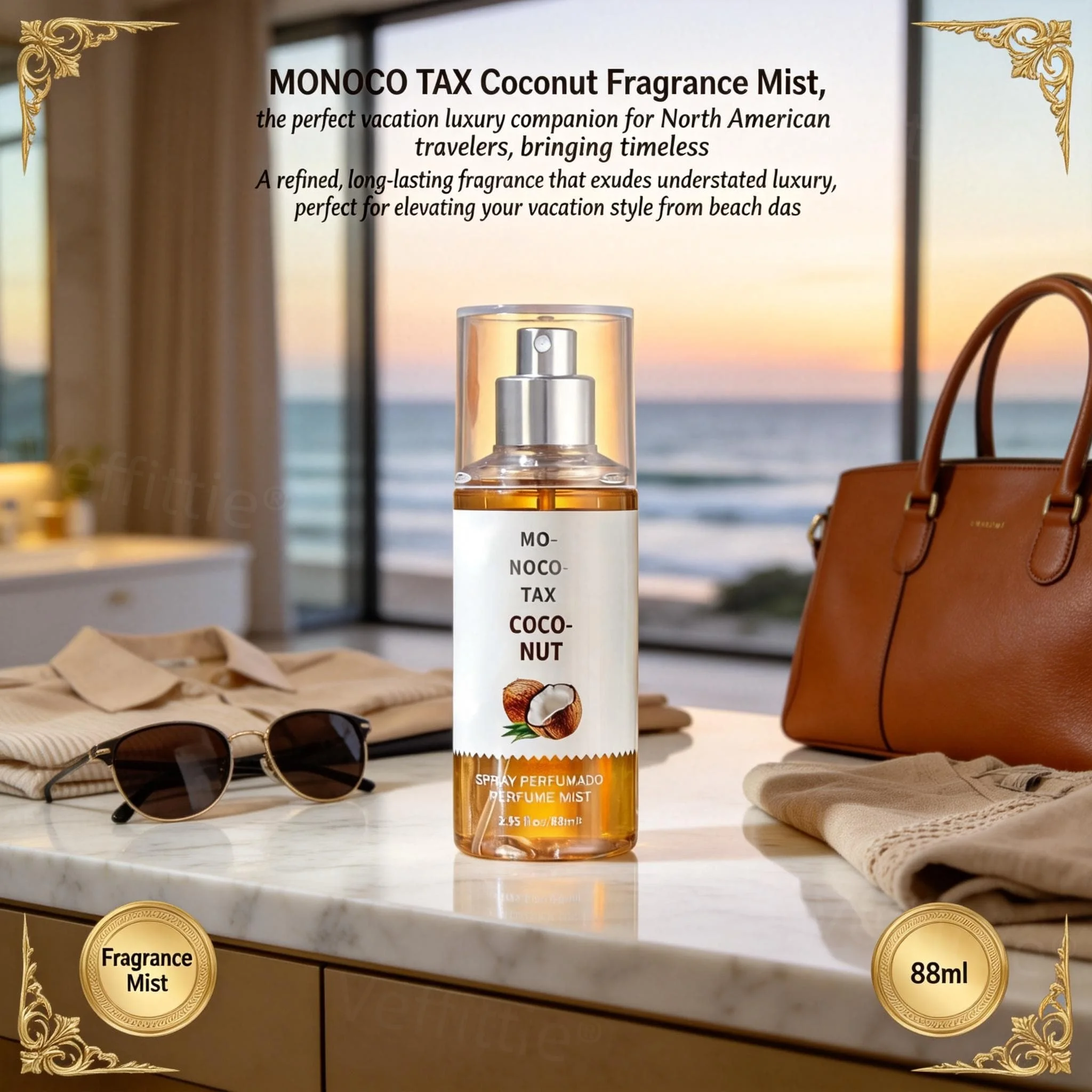 

Homey Cocoa Caramel Mist, Long Lasting Comforting Gourmand Aroma,Soft Amber Bottle, Cozy Indoor Wear, Laid-Back Home Leisure Use