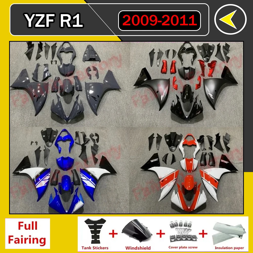 

Motorcycle Fairing Kit ABS Plastic Body Injection Fairings Bodywork Bodykits For Yamaha R1 YZF1000 YZF-R1 2009 2010 2011