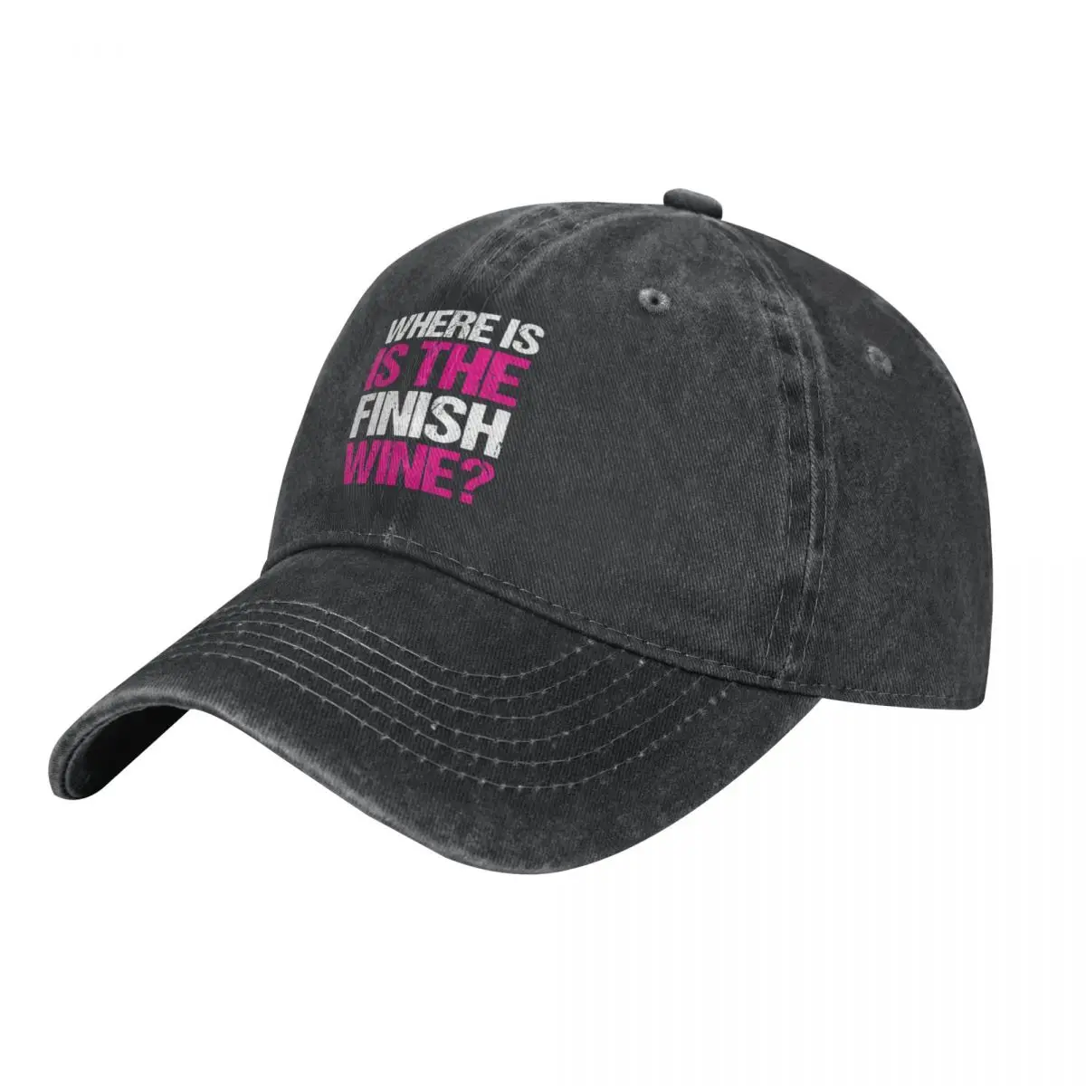 

Where Is The Finish Wine A Washed Baseball Cap Hat