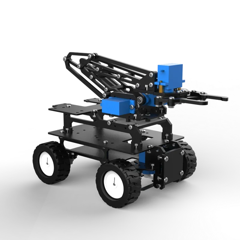 Acrylic 4WD Robot Car Motor Ackerman Omnidirectional Tracking Chassis  For Arduino STM32 ESP32 Programmable Robot Car DIY Kit