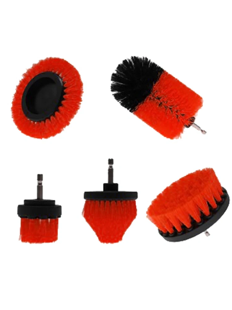 Elektrische Bohrbürste, runde Nylon-Reinigungsbürste für Badewanne, Teppich, Glas, Reifen, WC, Böden, Rostentferner, Reinigungsset, 22-teilig