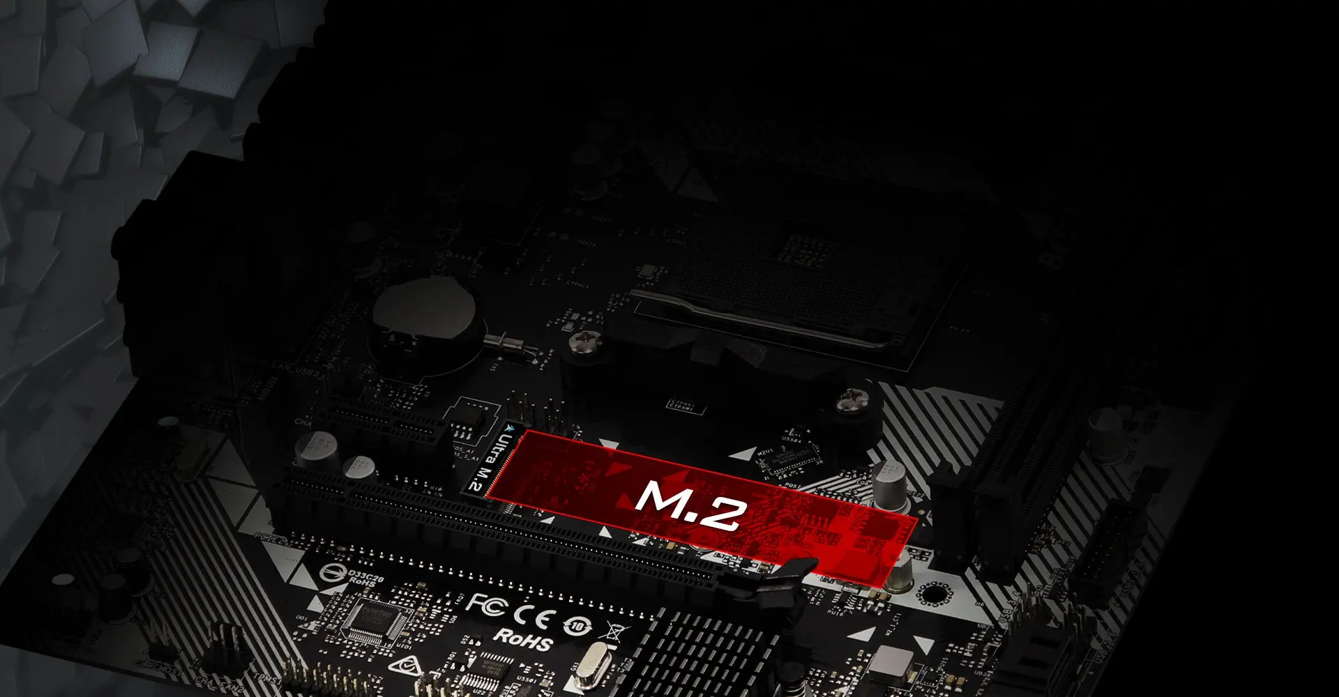 New As Rock B450M HDV R4.0 AM4 DDR4 Support 5600G 4000G Series Cpu for Gaming or Work Motherboard