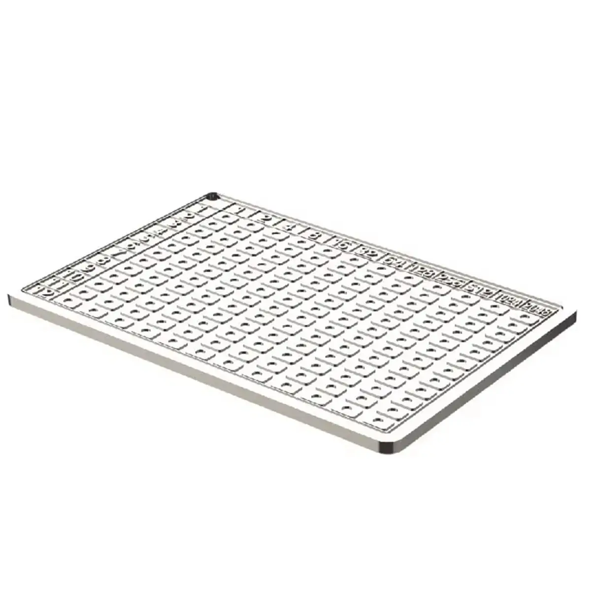 A64I Steel Bitcoin Wallet Mnemonic Phrase Steel Plate, 304 Stainless Steel, BIP39 Dot Matrix, 12-Bit Password Record, Binary