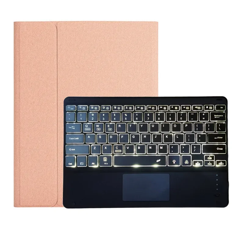 Imagem -03 - Capa para Tablet com Teclado Retroiluminado Capa para Xiaomi Pad 6s Pro Suporte para Caneta Xiaomi Pad 6s Pro 12.4