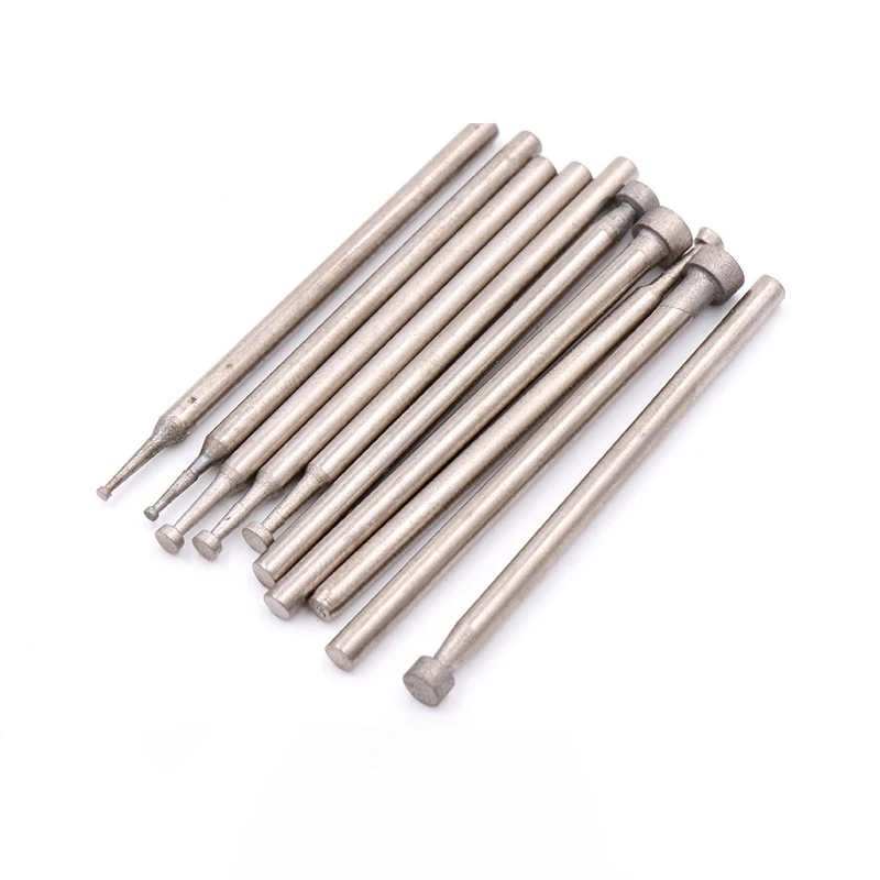 1200 حصى الماس رأس مطحنة 2.35 مللي متر عرقوب تمديد اليشم طحن بت حجر تقشير تلميع نقاط نحت دريمل أداة دوارة #3