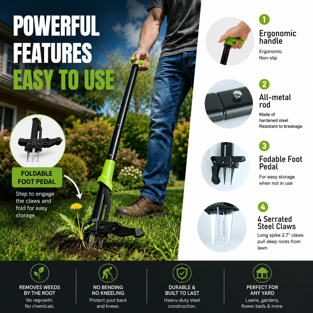 Stand Up Yard Weeding Tool Wee - đánh giá và giá Gardening Tools To Remove Grass