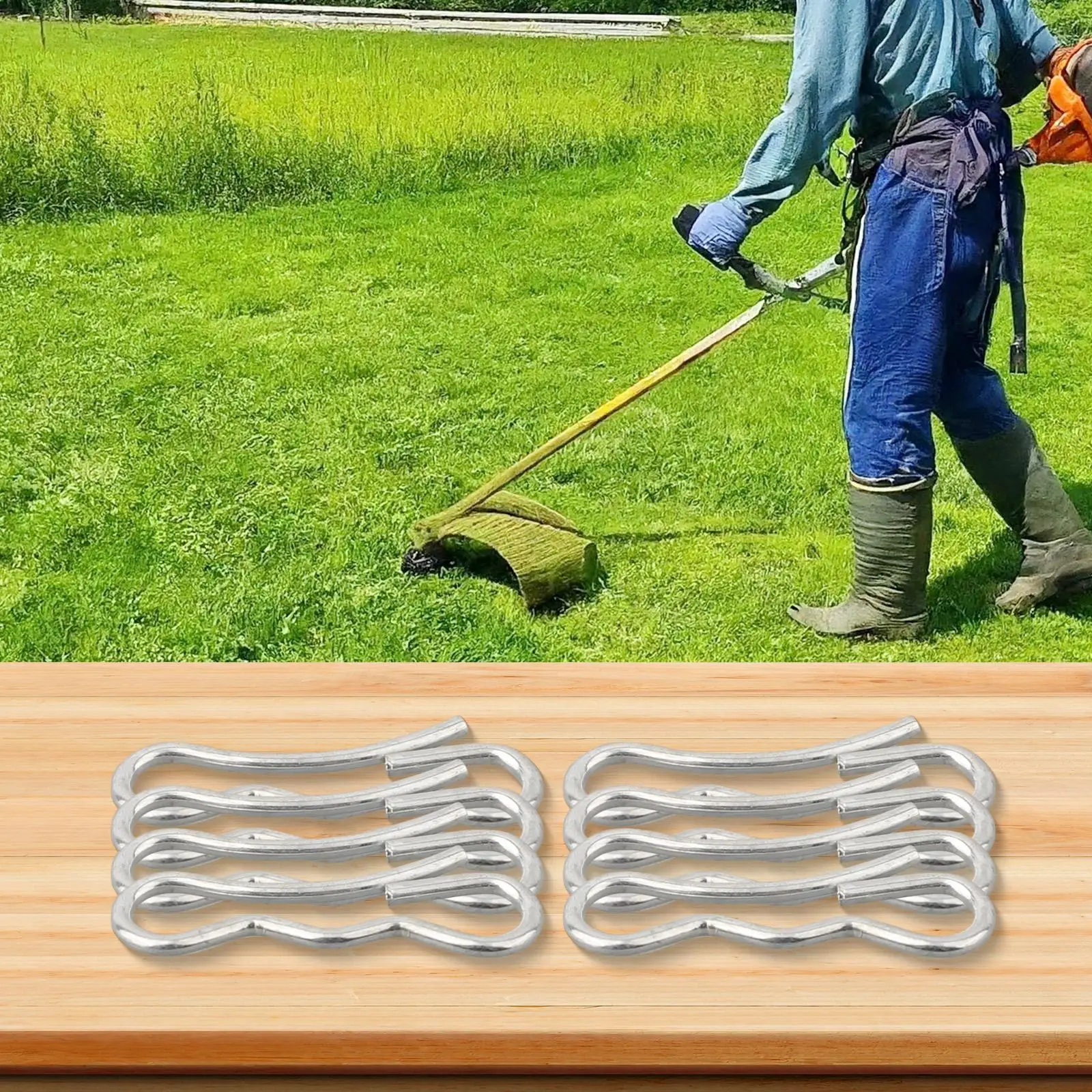 8pcs Tie Cotter Pins For 714-04043 714-04040 532194208 194208 Garden Power Tools Accessories Metal Bow Tie Cotter Pins Parts