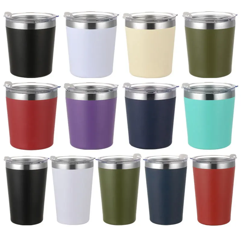 

8oz Stainless Steel Milk Cup Double-layer Vacuum Mini Car Cup Outdoor Car Portable Insulated Cup