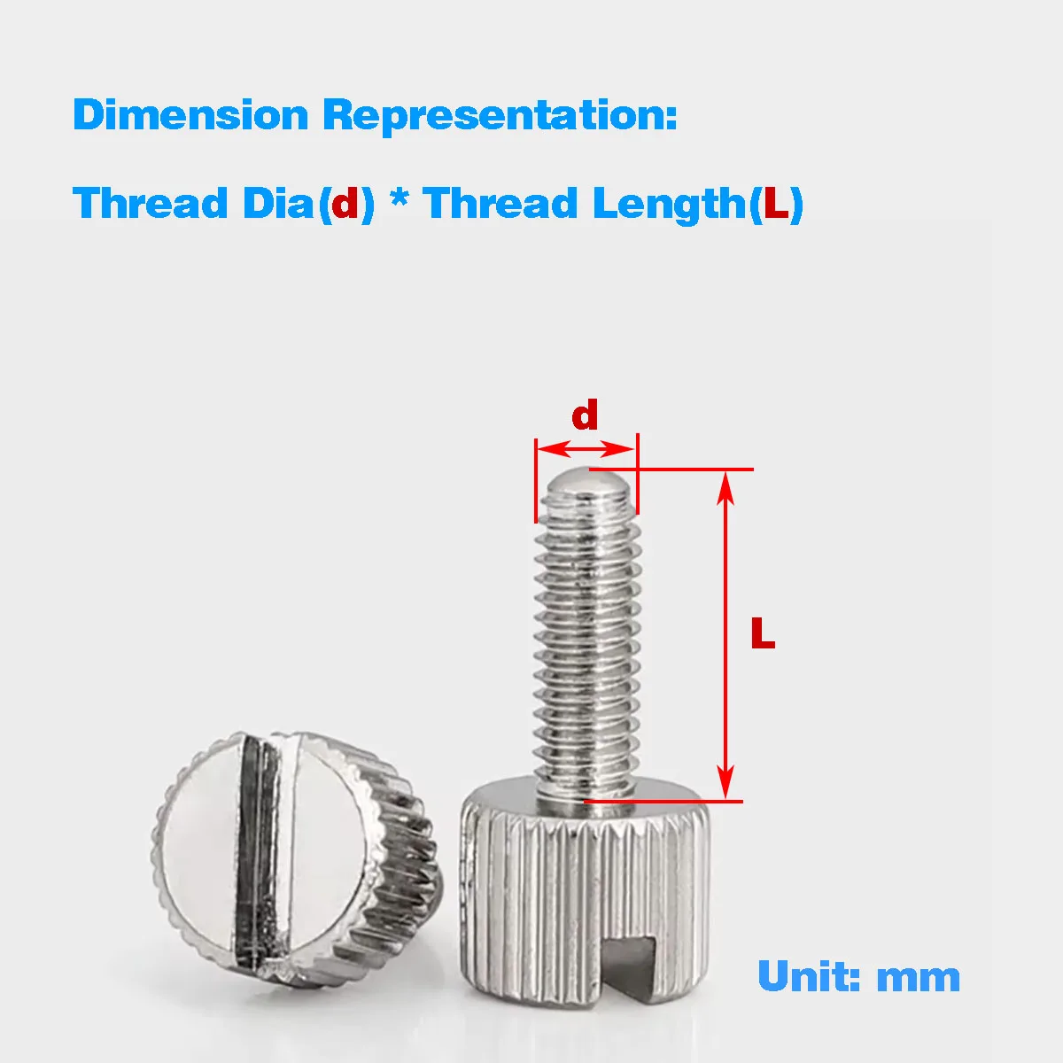 

Slotted Screws/Slingshot Quick Mount Screws/High Head Hand Tightened Locking