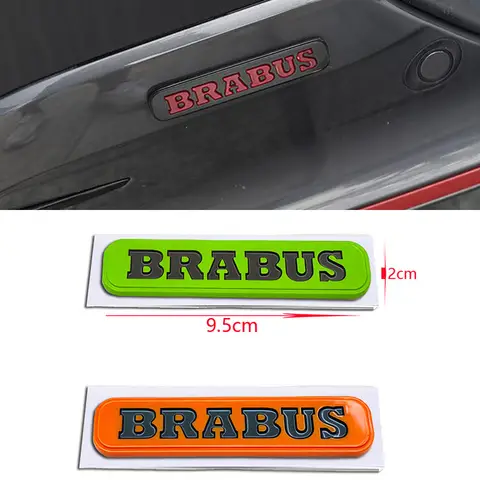 1 Pçs ABS 자동차 사이드 트렁크 파라 AMG Brabus 엠블럼 스티커 액세서리 메르세데스 벤츠 스마트 C63 A45 GLS Fortwo Forfour 451 453