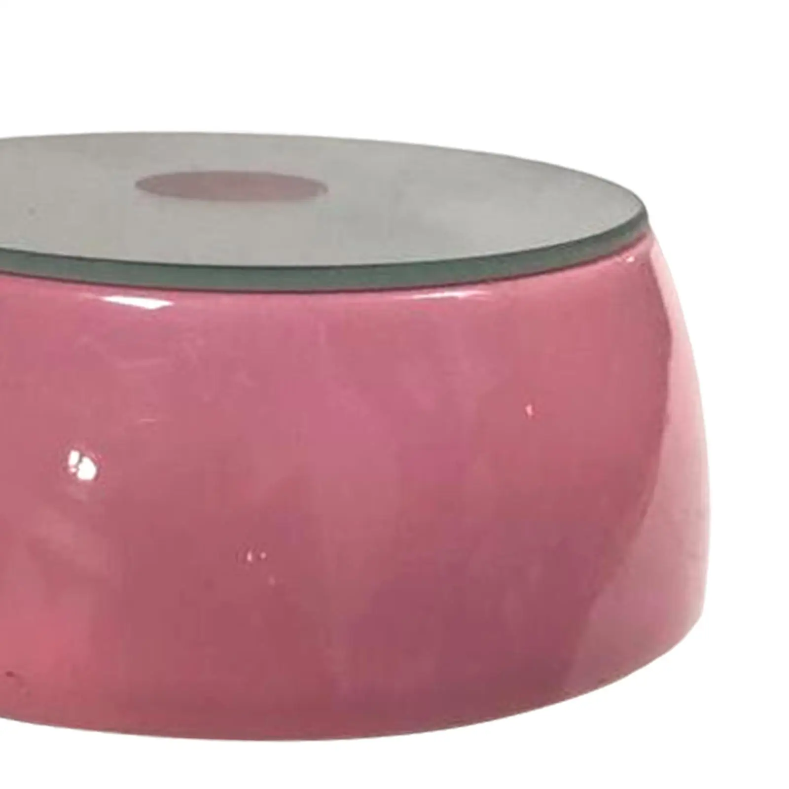Crystal LED Light Holder Colorful Round 3 LEDs Display Stand Crystal Collections LED Luminous Base