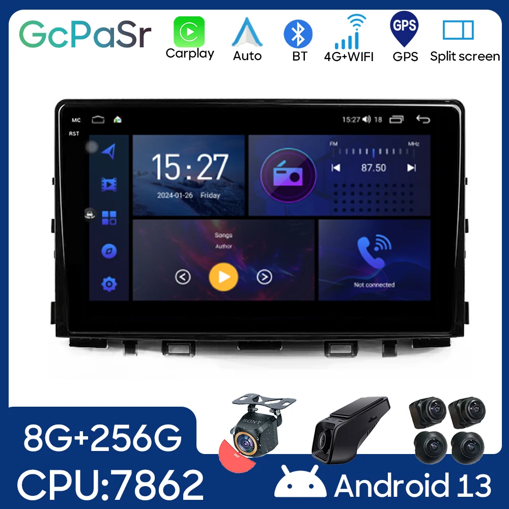 

Car Android For Kia RIO YB KX Cross 2016 - 2020 Auto Radio Stereo Head Unit Multimedia Player GPS Navigation NO 2din DVD 5G WIFI