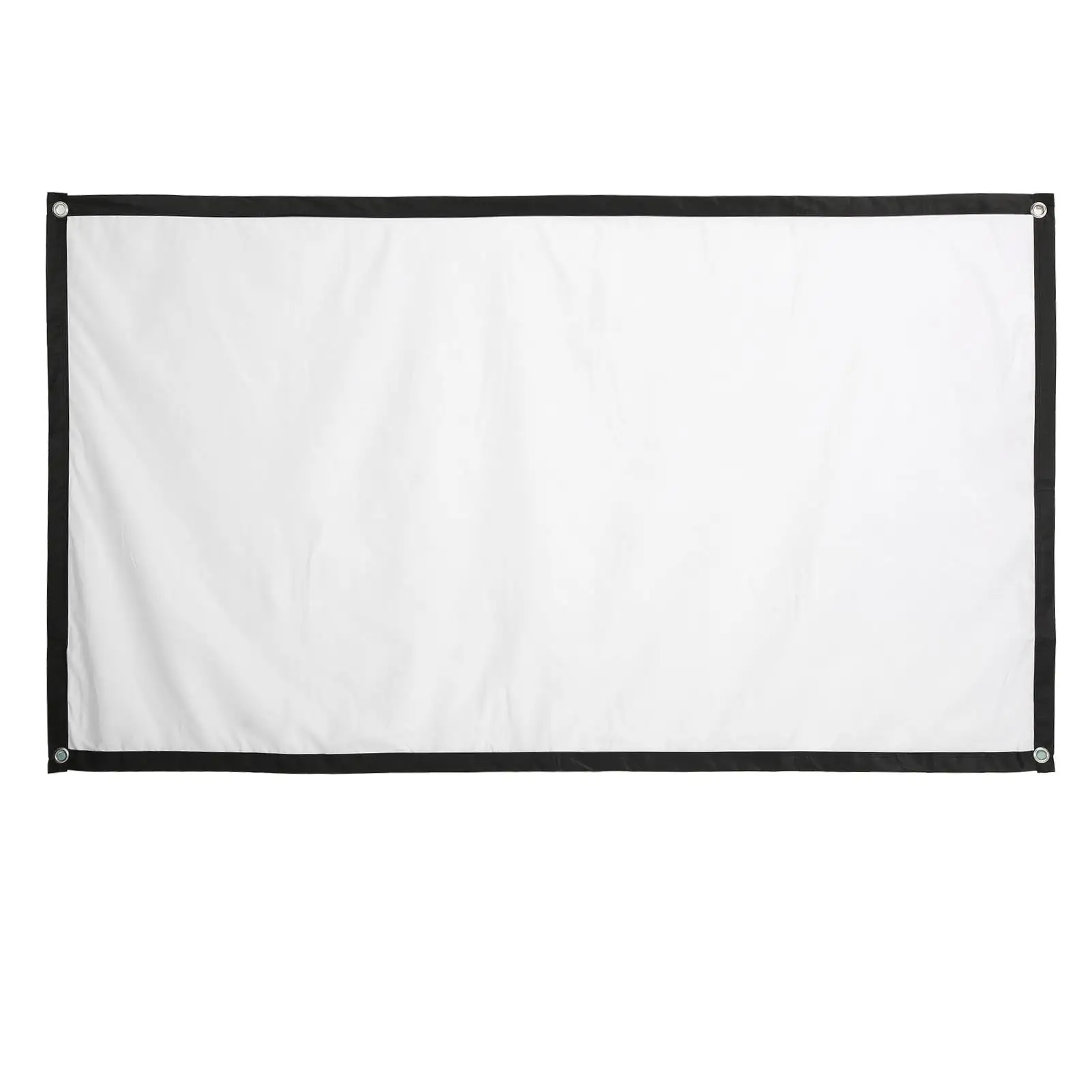 60/72/84/100 HD Anti-Light Curtain Projection Screen with Hooks - Ideal for indoor and Outdoor Projector Movies