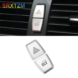 Interruptor de luz de advertencia delantera para coche, pegatinas embellecedoras para decoraciÃģn Interior de BMW E70, E71, E84, E60, X5, X6, X1, serie 5