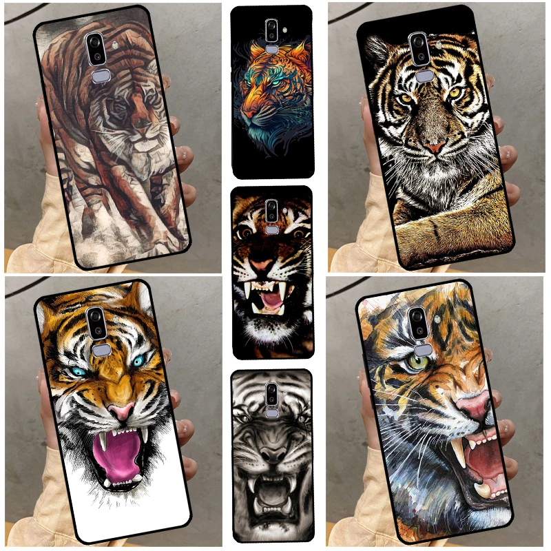 Ferocious Tiger Animal Case For Samsung Galaxy J7 J3 J5 2017 A3 A5 J1 2016 A6 A8 A7 A9 J8 J4 J6 Plus 2018 Cover