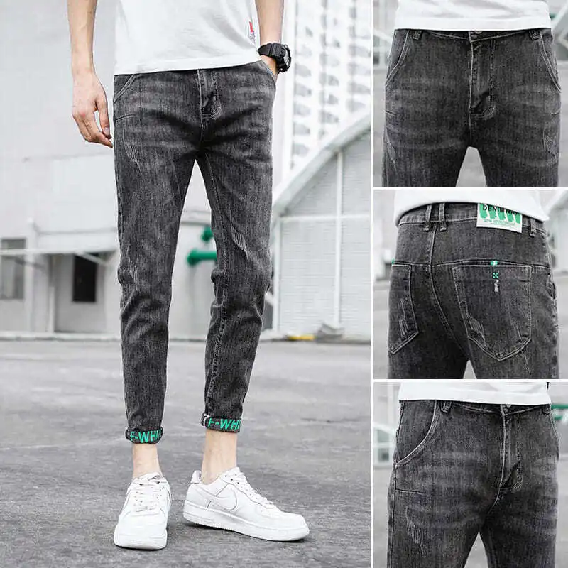 

High Quality Korean Style Clothes Jeans Men's Luxury New Spring Autumn Casual Slim Denim Jeans for Men Washed Cowboy Golf Pants