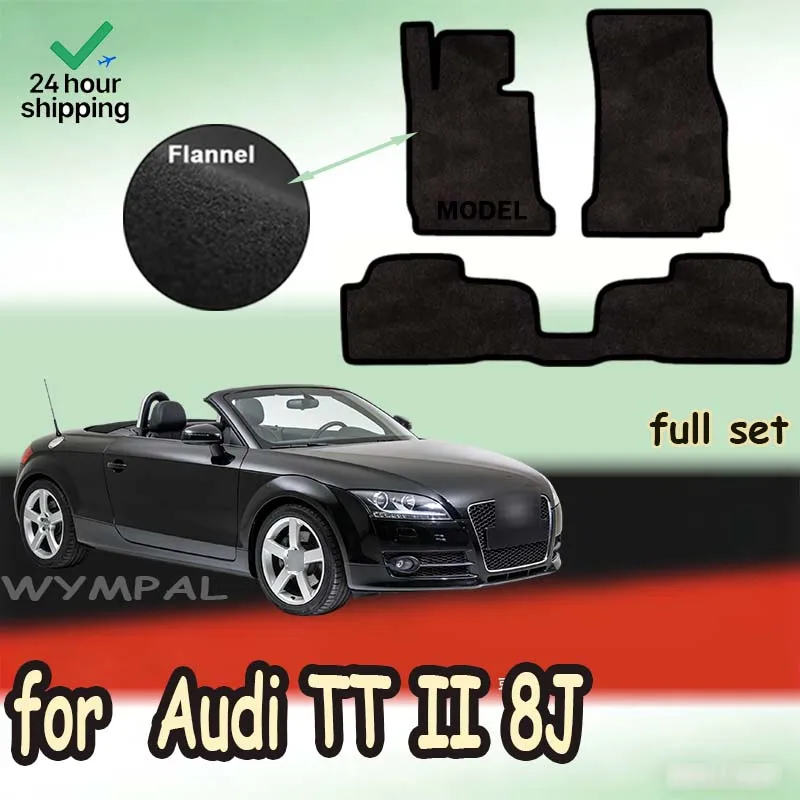 tapis-avant-en-velours-suede-nylon-pour-audi-tt-ii-8j-cabriolet-roadster-coupe-2006-2014--noir