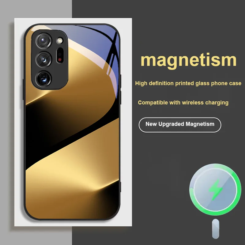 For Samsung S 26 Ultra 20 24 21 23 25 22 FE Magnetic Glass Phone Case Business Personality Fun Protective Case Women Edition