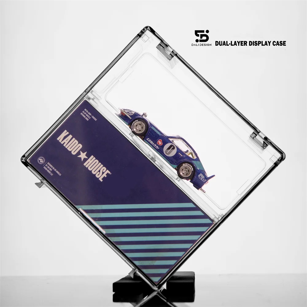 

Двухслойная акриловая модель автомобиля премиум-класса 1/64 — прозрачная защитная коробка для коллекции литых автомобилей, подарочная коробка (без автомобиля)