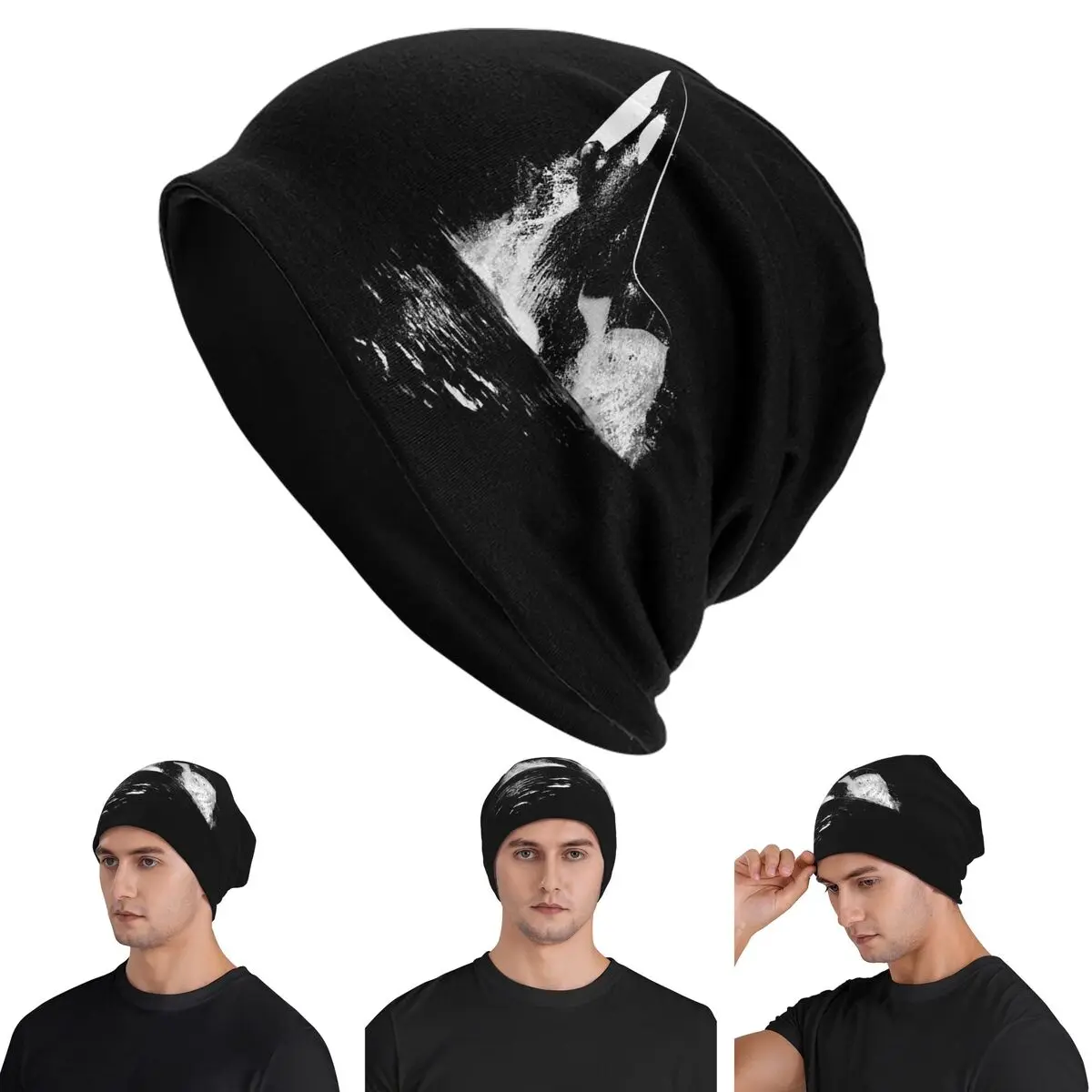 

Orca Aquatic Sea Ocean - Top Tees Killer Whale Skullies Beanies Hats Warm Autumn Winter Outdoor Cap Knitted Bonnet Caps Adult