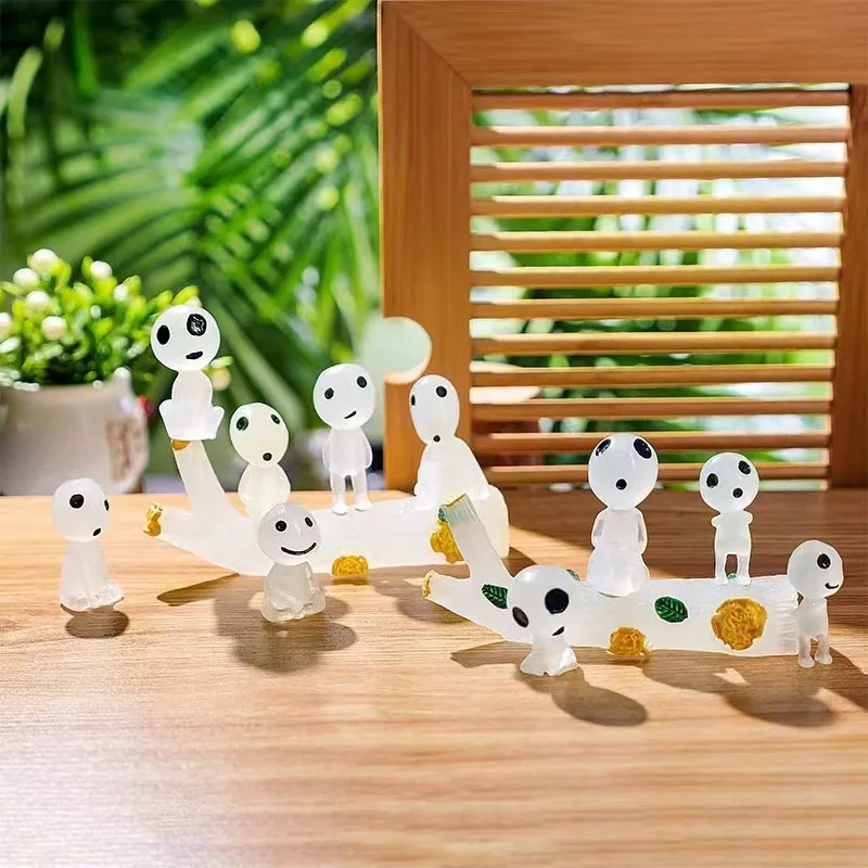 10pcs Miniature Landscape Decoration Mini Figures Fish Tank Home Decoration Garden Decoration Ornament Glow in the Dark image 2