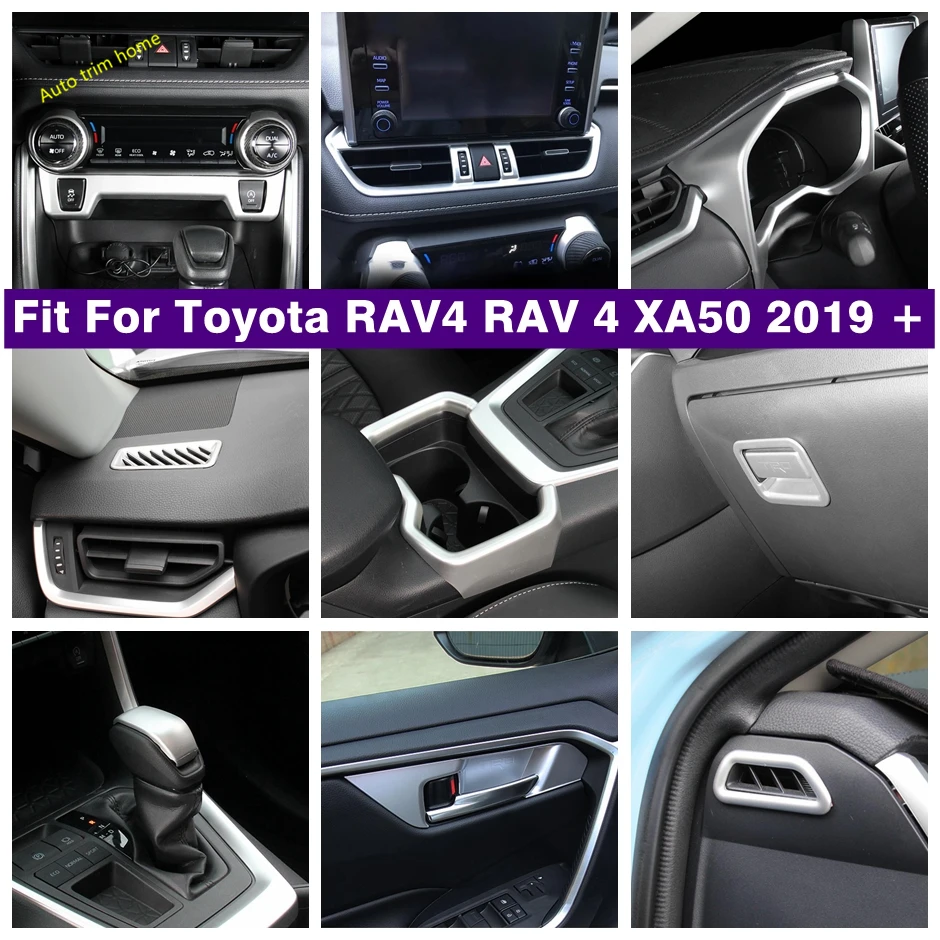 

Door Handle Bowl / Window Lift Button / Gear Shift Box / Air Conditioner Vent Cover Trim For TOYOTA RAV4 RAV 4 XA50 2019 - 2024