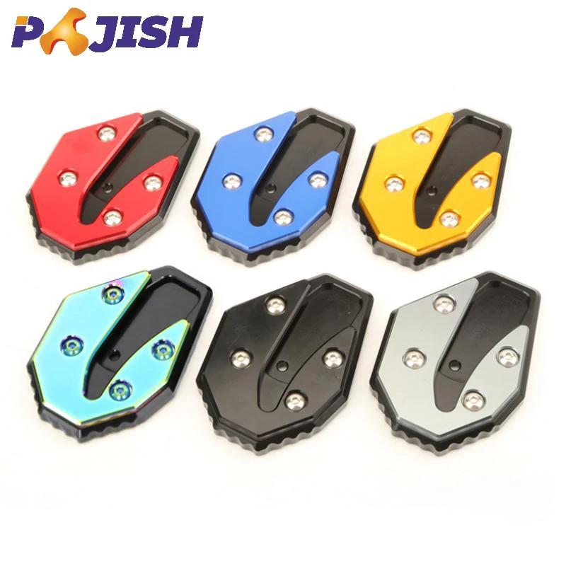 Motorcycle Modified Parts Anti-slip Foot Side Stand Aluminum Alloy Footrest Extension Pad Support Plate for NMAX155 2020-2024