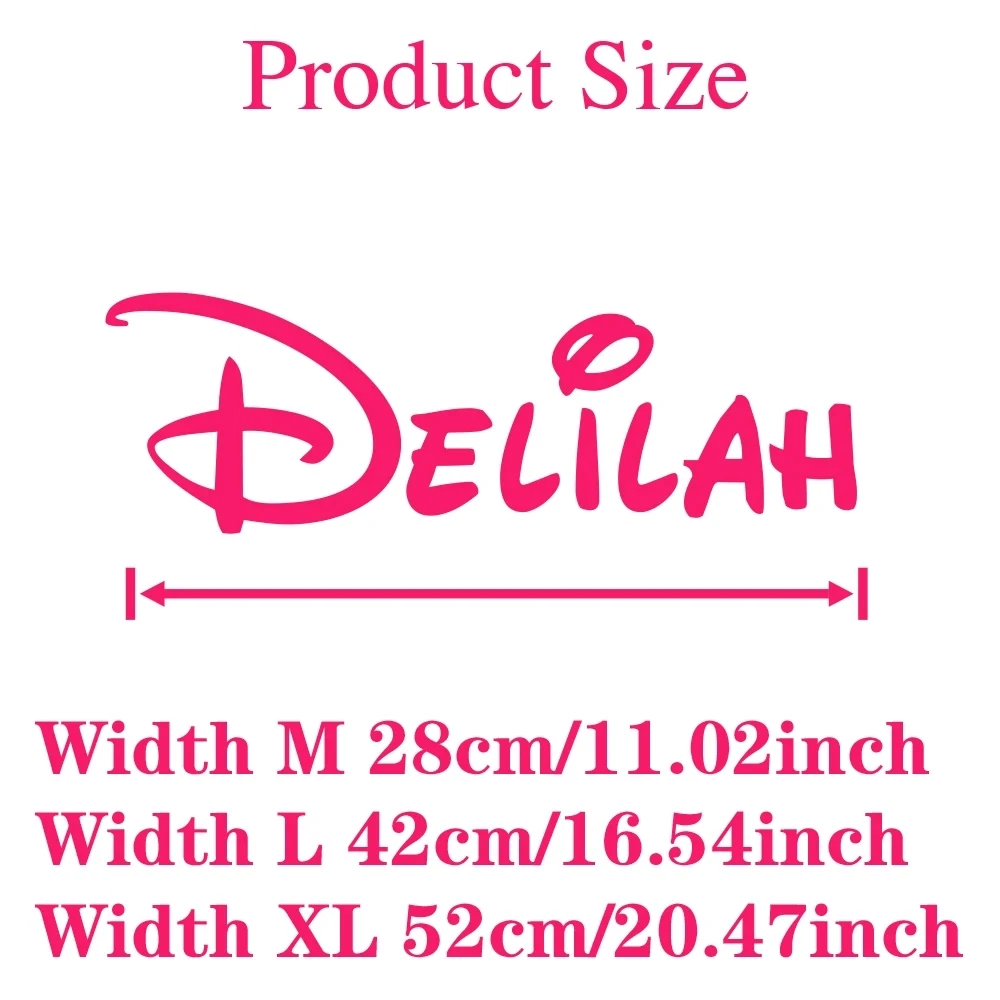 1pc Cartoon Personalize Custom Name Delilah Wall Sticker Wall Decal Sticker Home Decor For hallway Decoration Accessories