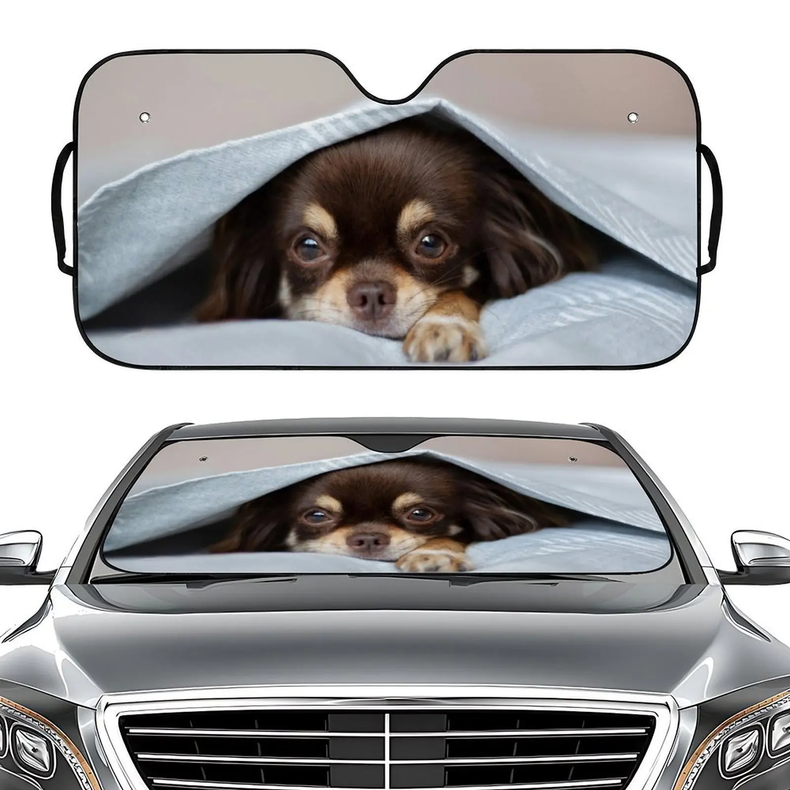 

Universal Car Accessories Novelties Car Window Sunshade 3d Pet Pattern Cute Car Windshield Covers Car Accessories Car Sunshade