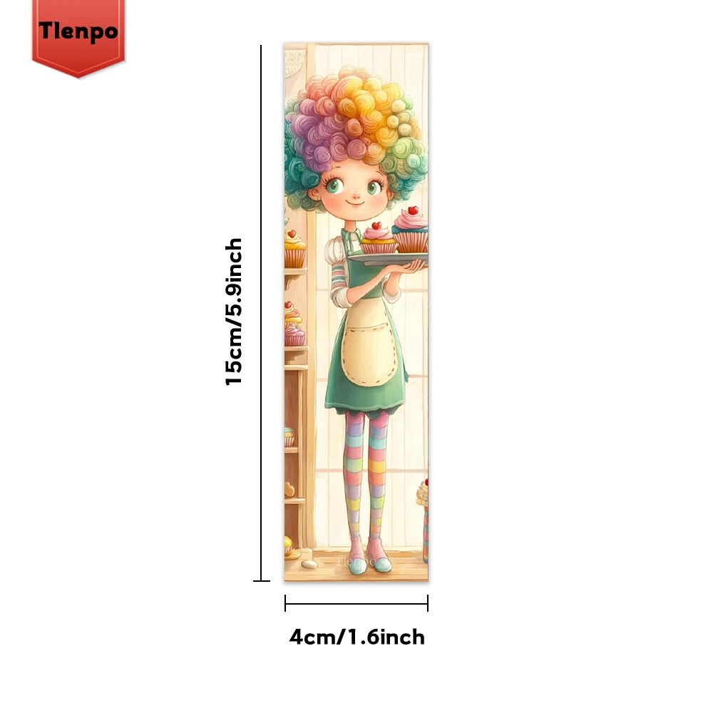 32pcs, Rainbow Girl Painter Bookmarks, Christmas, Teacher Gift, Back-To-School Holiday Gifts, Creative Artistic Designs
