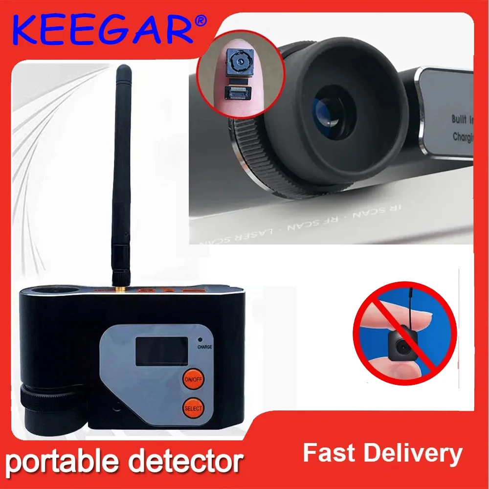 Security Protection Camera Detector RF Signal Finder Infrared Laser GSM WiFi wifi bluetooth Detection Lens Scanning Bug Spy Gear