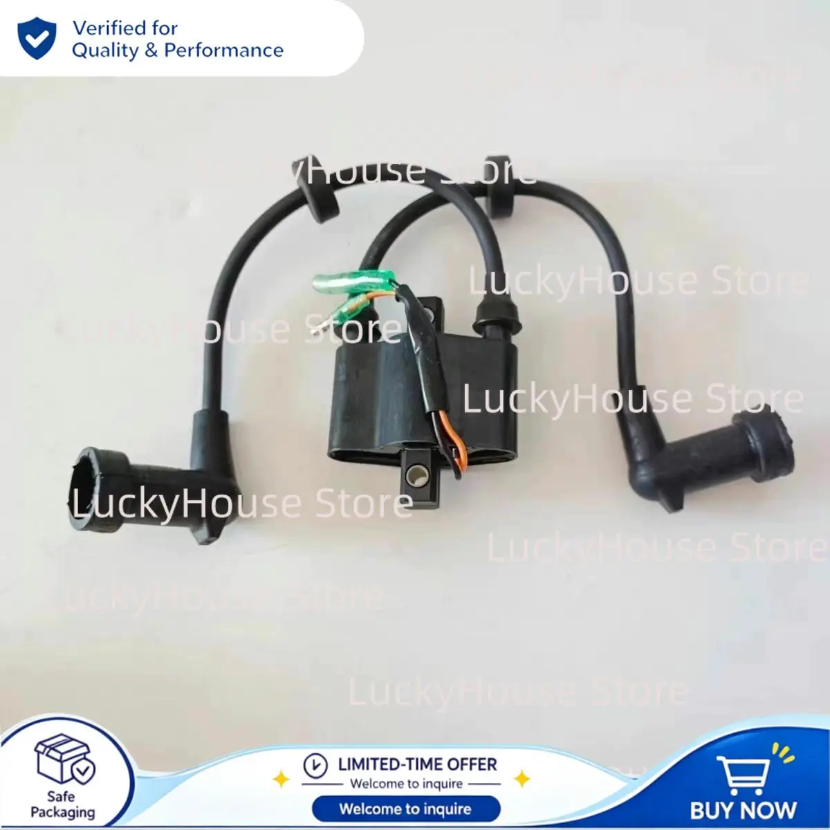 Ignition Coil High‑Voltage Pack for Suzuki 2‑Stroke 15/30/40 HP Outboard Motor, Replacement Part for Yacht Speedboat