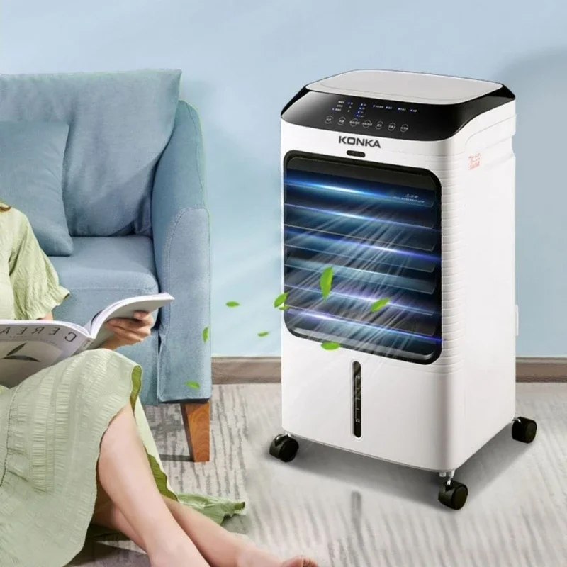 

Воздушный охладитель для общежития, спальни, охлаждения, мобильный, с водяным охлаждением, для использования в помещении, с высокой мощностью ветра, бытовой, одиночный тип охлаждения