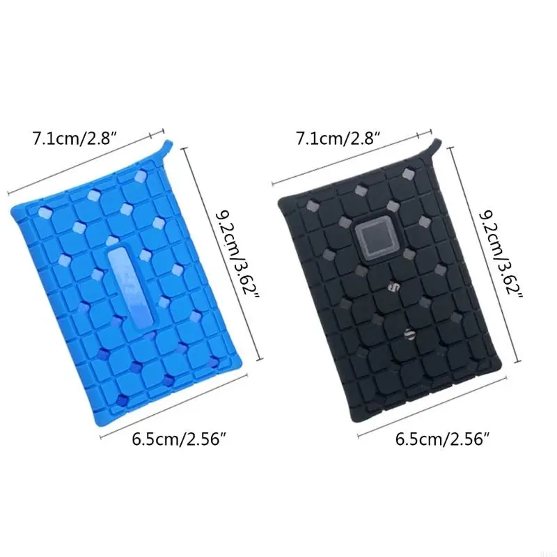 918C Storage Travel Case Silicone Protective Cover for Samsung T7/T7Touch SSD 500GB 1TB 2TB External Solid States