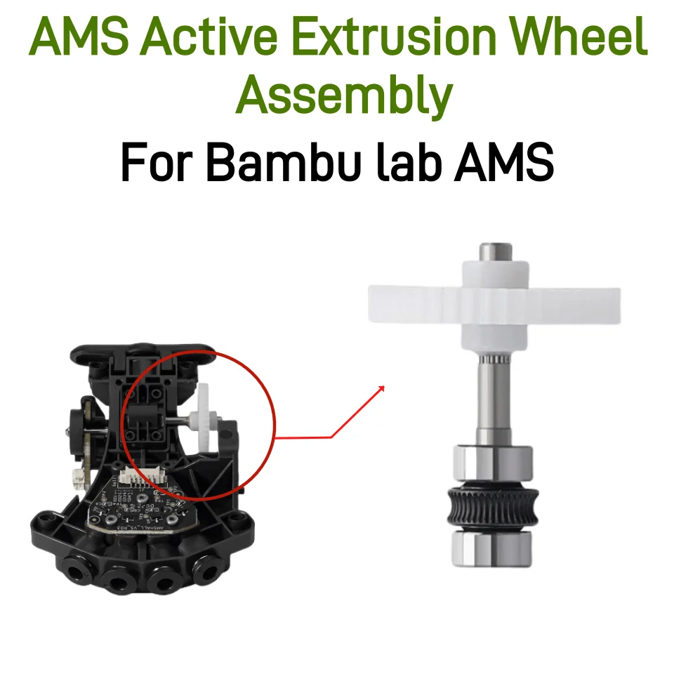 

Оригинальные аксессуары для 3D принтера Bambu lab, активное экструзионное колесо для сборки Bambu lab AMS, обновленные детали внутреннего концентратора