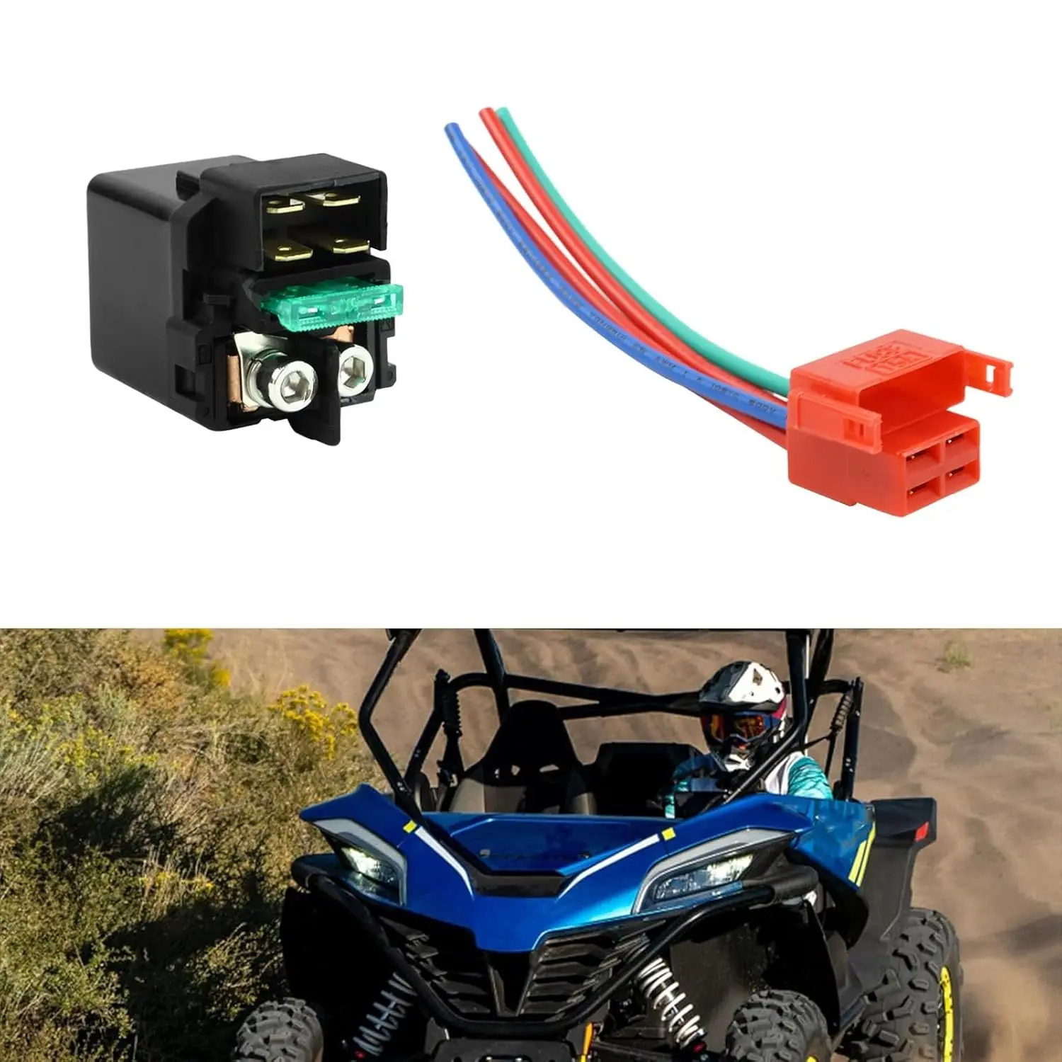 Starter Relay Solenoid Plug for Kawasaki ZX750 NINJA ZX 7RR Honda CBR1000 CBR600 CBR600RR CBR600RA CBR900 F2 F3 F4 VF RVT ST VFR