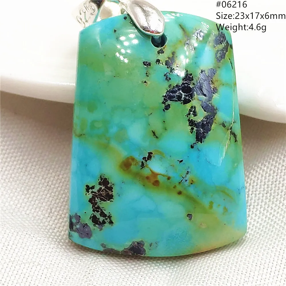 Genuine Natural Turquoise Blue Pendant Oval Water Drop 20x15x10mm Women Men Turquoise Necklace Pendant Jewelry AAAAA