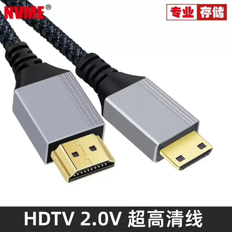 for NVME HDMI Right Angle Adapter Micro HDMI to HDMI 4K High Definition 2.0 Version for TV Camera SLR Data Transfer MINI