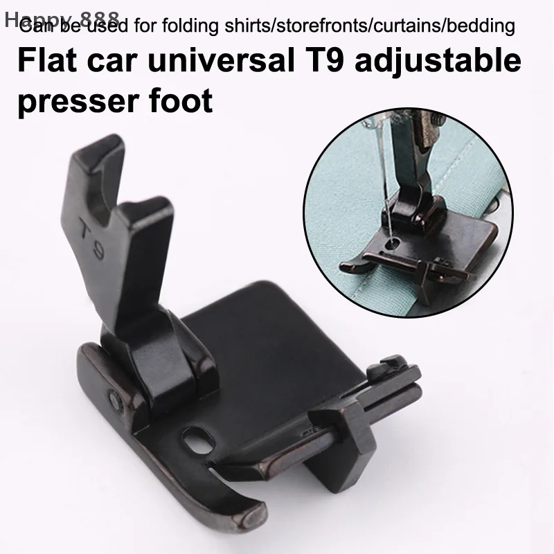 

Регулируемая многофункциональная прижимная лапка T9 с подшивкой и сложенными краями для планшетных промышленных швейных машин