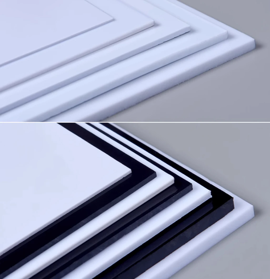 1Pcs White/Black ABS Plastic Board Thickness 0.3/0.5/1/1.5/2/3/4/5mm Model Sheet Material for DIY Model Part Accessories