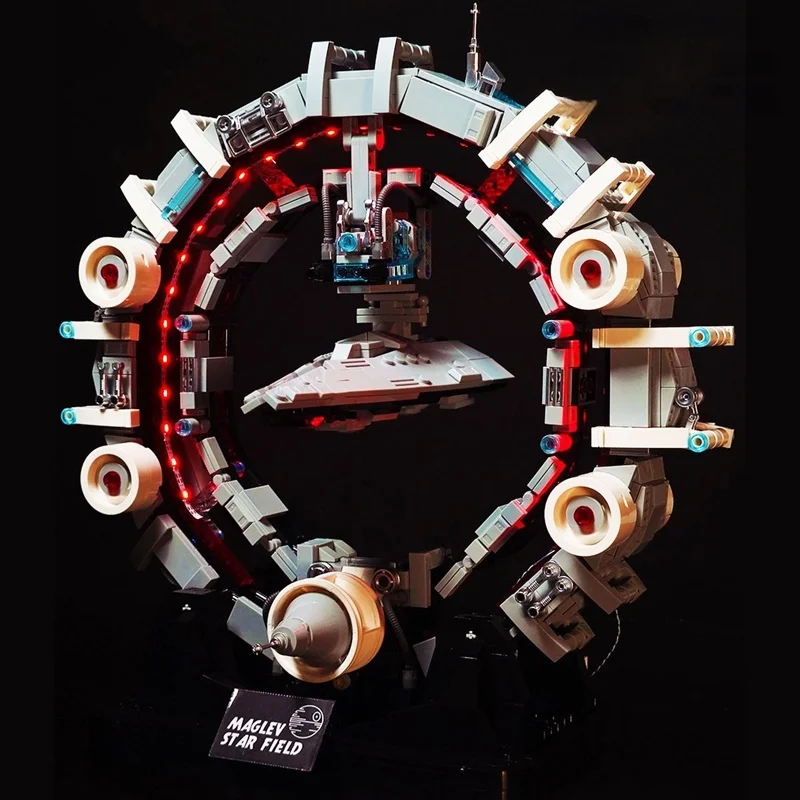 2025 Hot Magnetic Levitation Assembly Building Block Spaceship Model Puzzle Toy High Difficulty Toy Boy Creative Decoration Gift