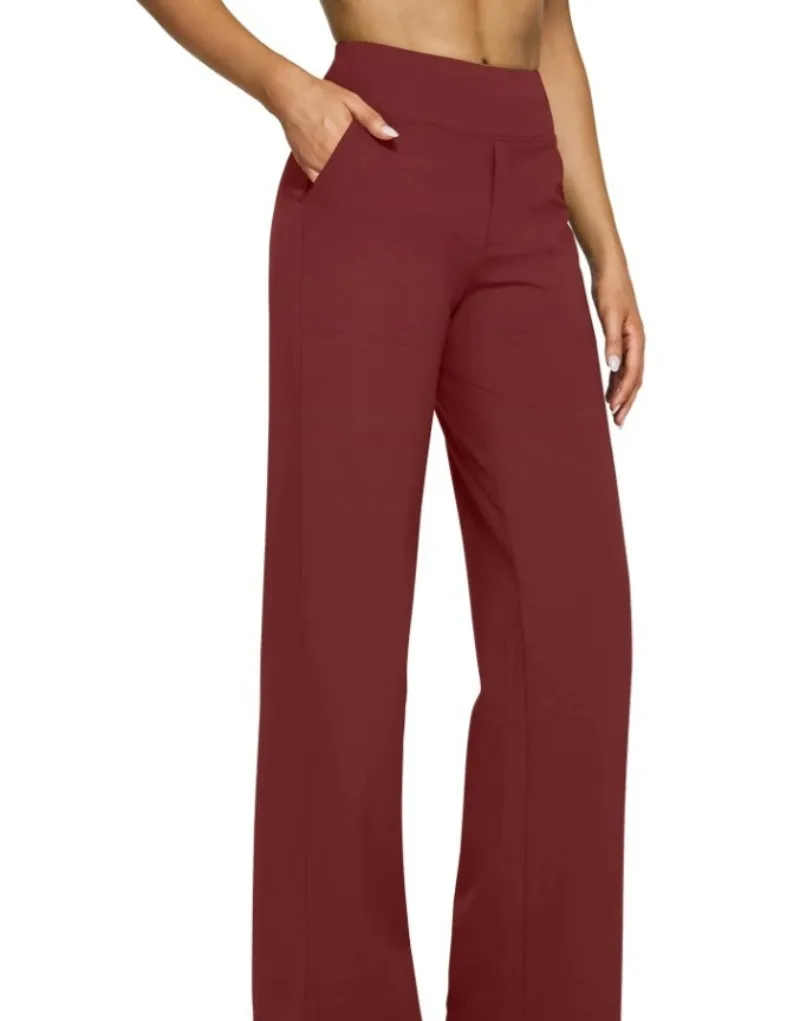 UNITIM Damen-Trainingshose mit weichen, geraden Beinen und Taschen, Yoga-Hose für Damen, lässige, gerade Hose mit hoher Taille, Sport, Yoga, Joggen – Detail 9