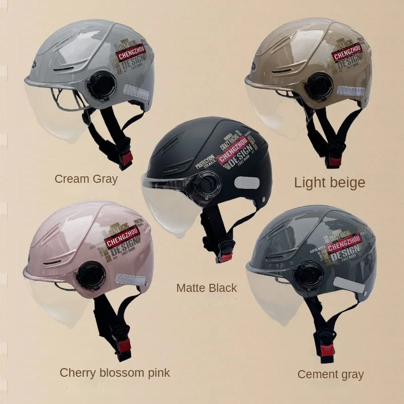 Oversized Electric Scooter Helmet Suitable for Large Head Circumference of 55-72cm Summer Sun Protection Half Helmet