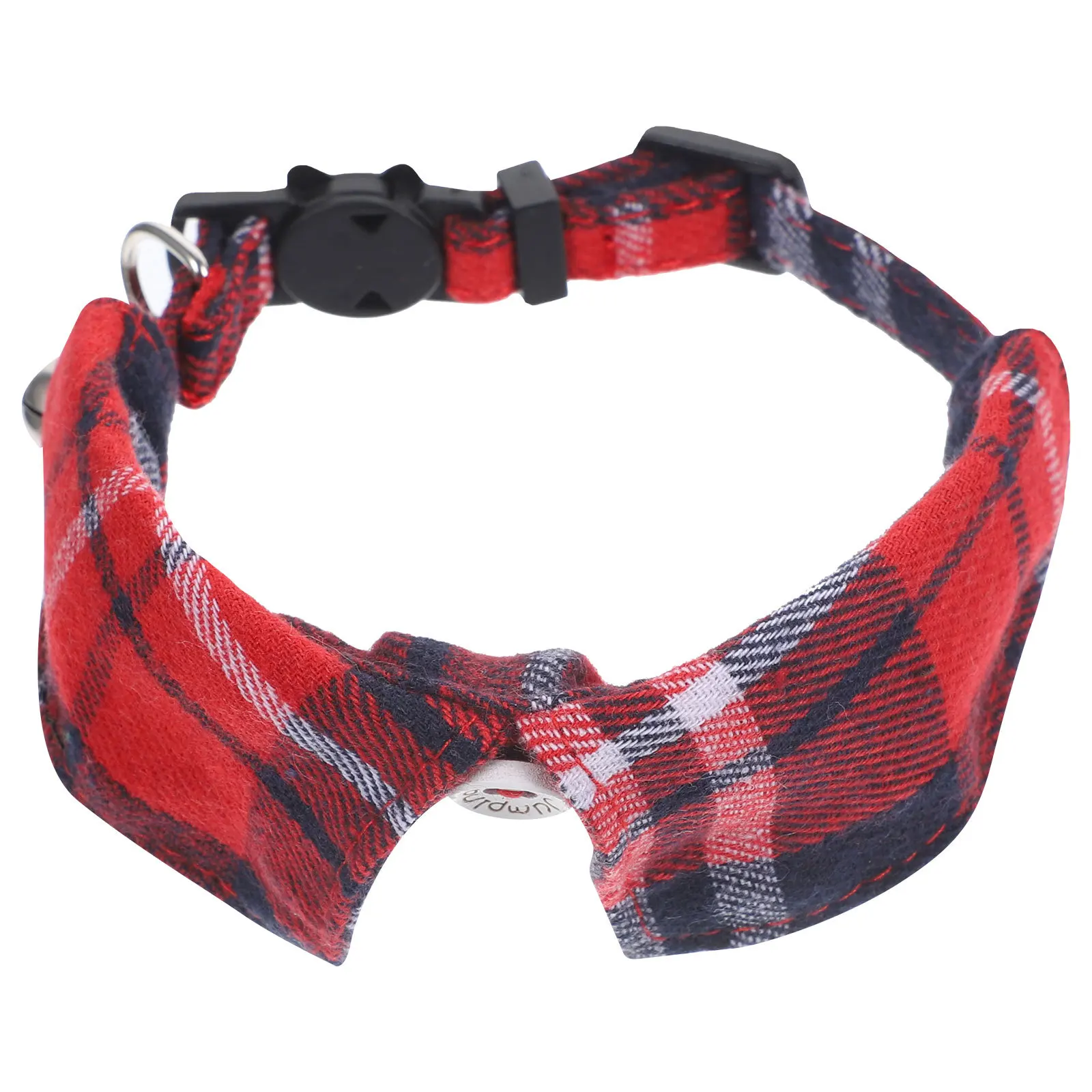 

Plaid Cat Collar Kitten Bell Adjustable Pet Collar Stylish Breathable for Daily Use Parties Kitten Collars Cat Collars