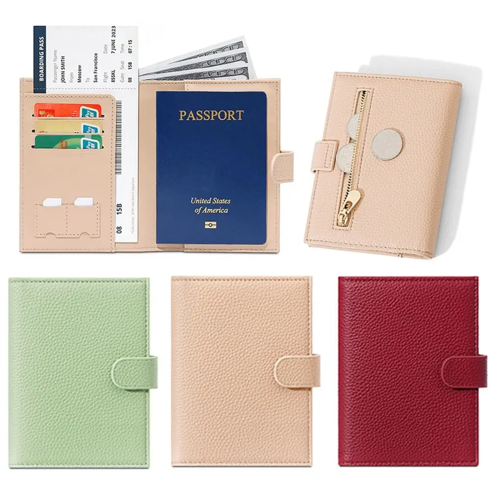 Creative Multicolor Passport Cover RFID PU Certificates Passport Bag Accessories Travel Supplies Card Holder