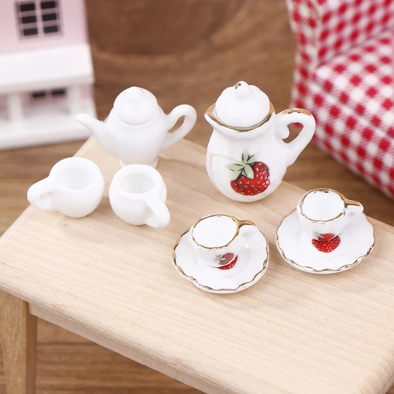 Doll House Mini Ceramic Handmade Doll House Kitchen Ceramic Decorations Decorative Vase