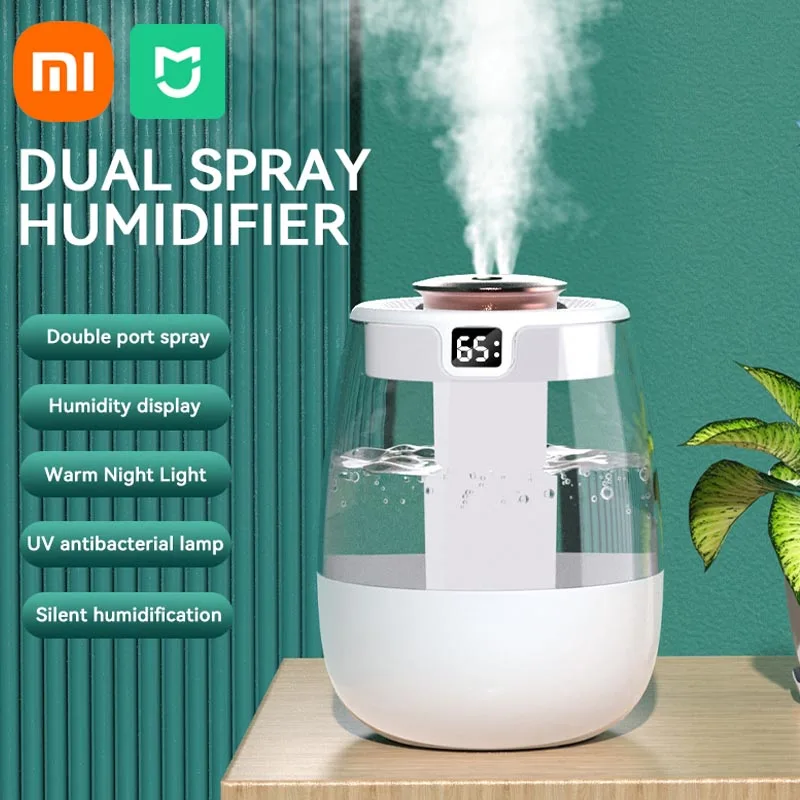 Xiaomi MIJIA Air Humidifier 1300ML Aroma Humidifier Double Spray Port Essential Oil Diffuser USB With Light For Home Office 