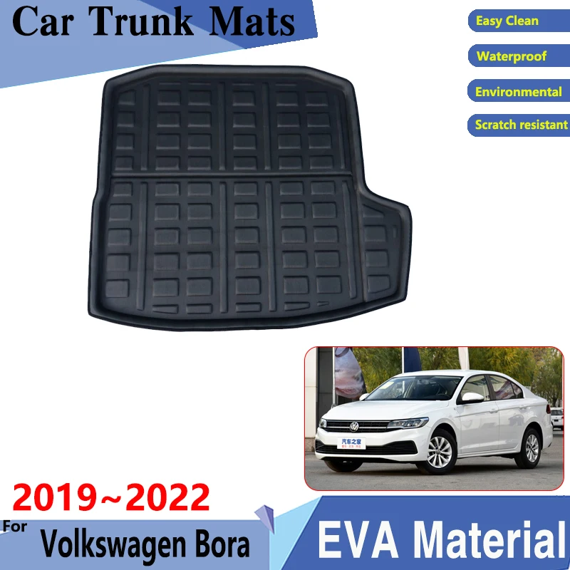 

Car Trunk Mat For Volkswagen VW Bora 2019 2020 2021 2022 EVA Material Auto Trunk Mats Trunk Rear Easy Clean Pads Car Accessories