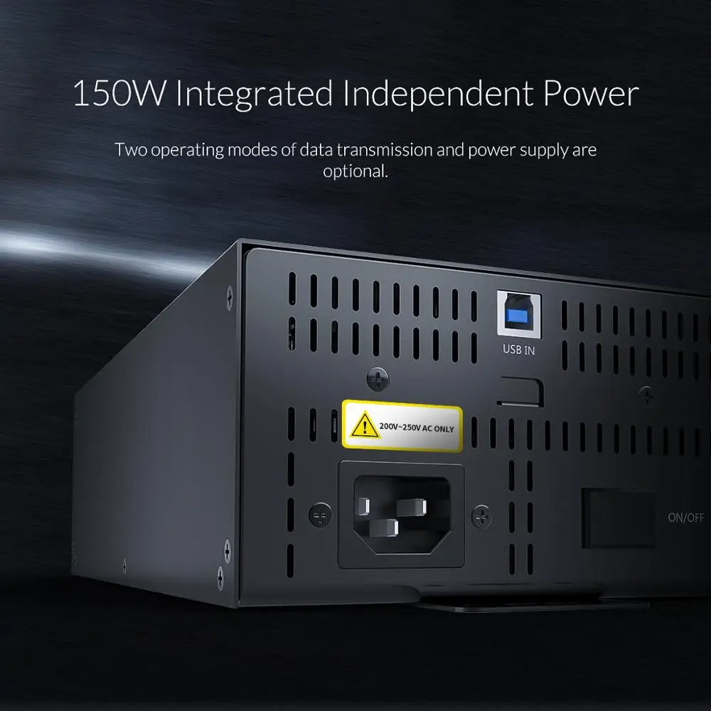 Orico usb hub 20 portas divisor usb industrial usb2.0 hub com 150w adaptador de alimentação independente integrado para windows mac linux