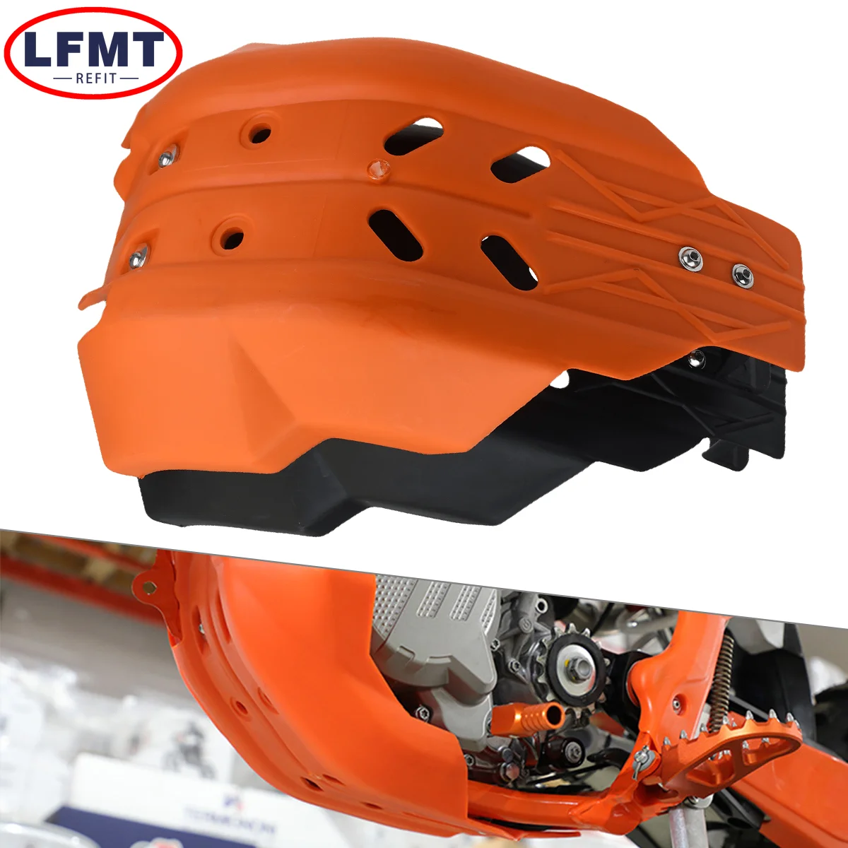 

Motorcycle Engine shield Frame Protector Cover Guard Skid Plate For KTM EXC XCF SXF For Husqvarna TE TC FE FC 250 300 2016-2023